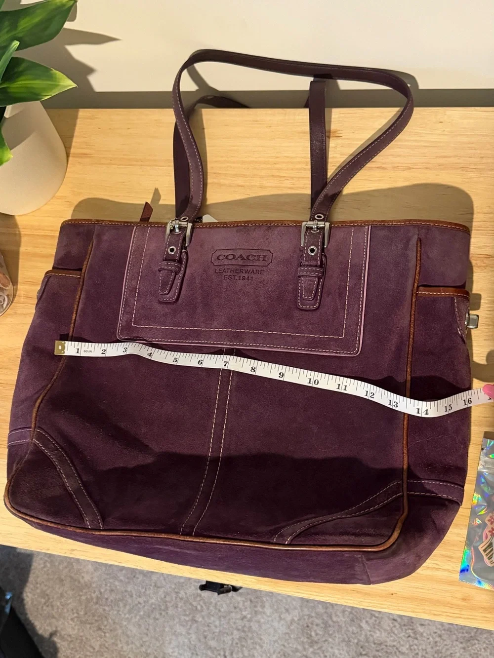 Coach spacious plum